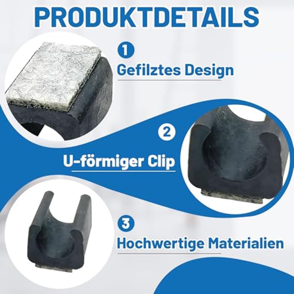 Non Slip Felt Pads For Chair Legs With 22mm Inner Diameter Fit For Rocking Chairs And Other Furniture Types(Diameter 22mm Black)