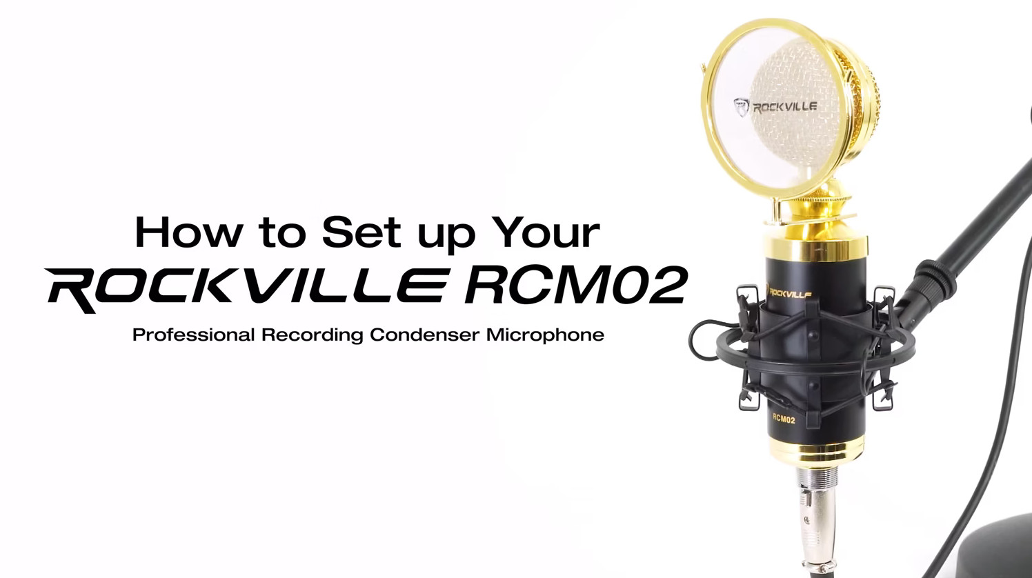 Amazon.com: Rockville RCM02 Pro Studio Condenser Microphone