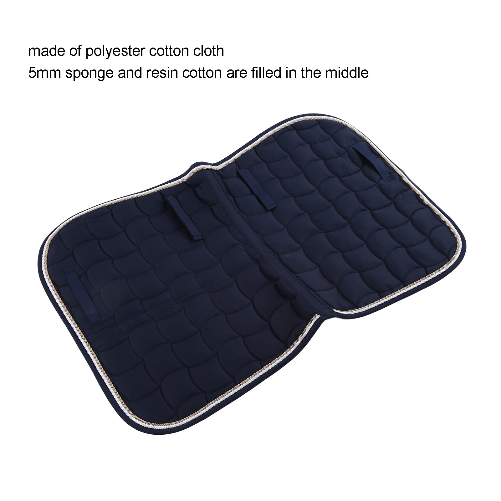 Mantilla Universal, Fuerte Doble Cuerda para Caballo Mantilla Ligera para Caballos(azul marino)