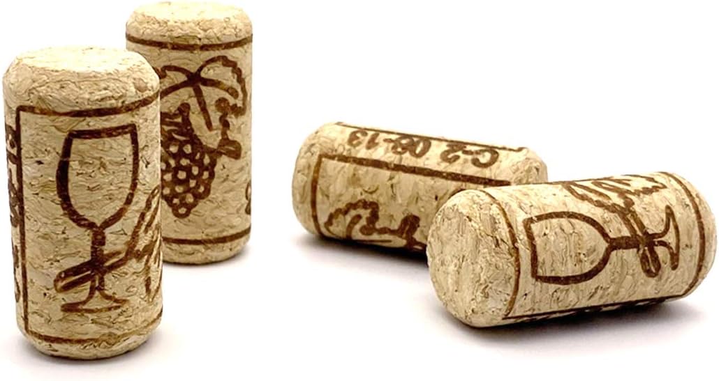PheiLa 100 Pack #8 Wine Corks 7/8"×1-3/4" Decorative Crafts Corks Wine Stoppers for Bottling or Crafting & Decor
