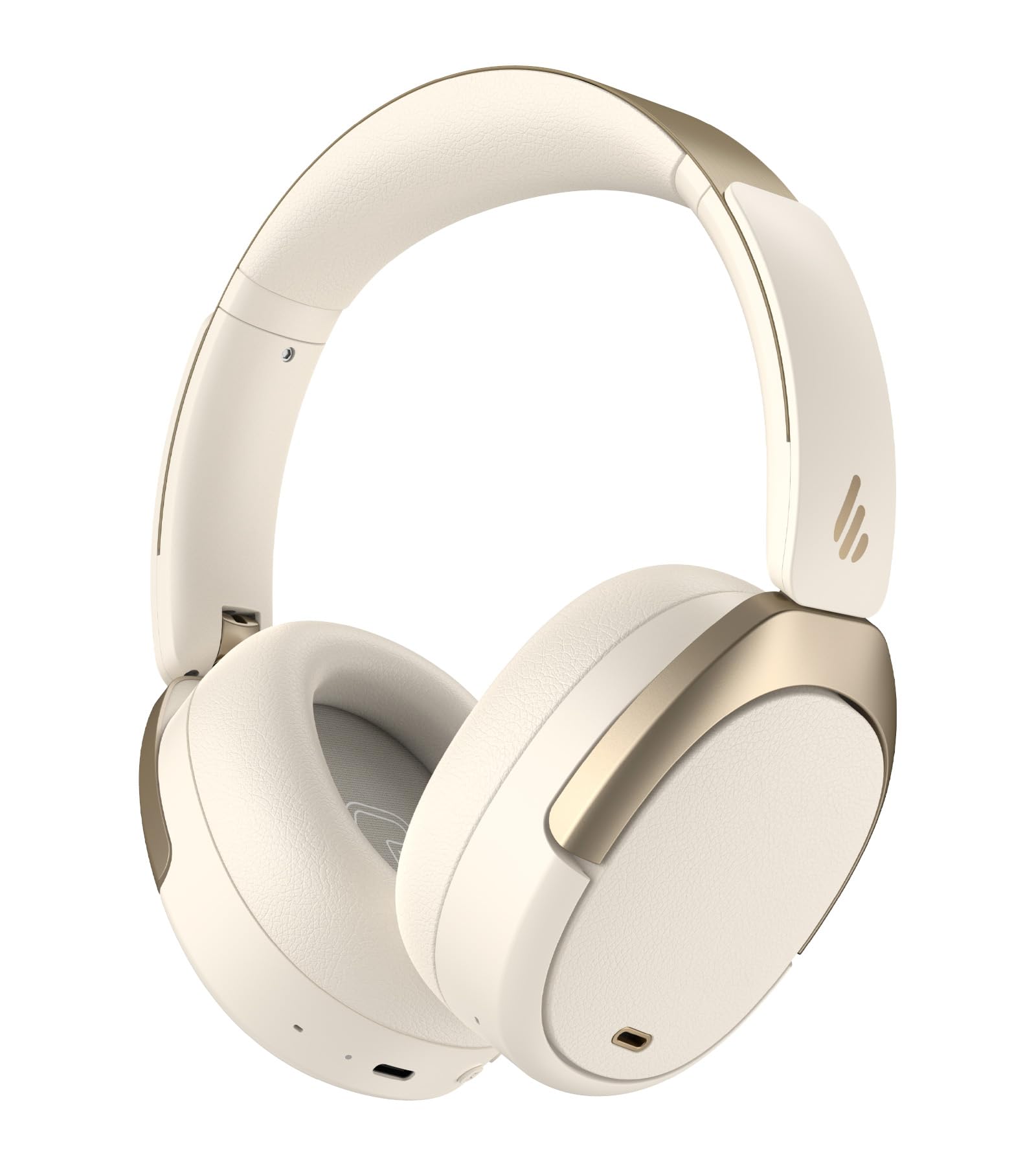 Edifier WH950NB (2026) Faltbarer Over-Ear Kopfhörer mit Hybrid Active Noise Cancelling. LDAC Codec mit Hi-Res Audio und Custom EQ über App. Bis zu 80 Std. Akkulaufzeit. Bluetooth V5.4 (Weiß)