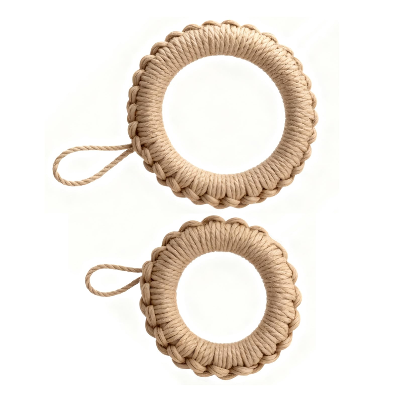 Dessous de plat ronds en corde de jute tressée à la main MAGICLULU x2