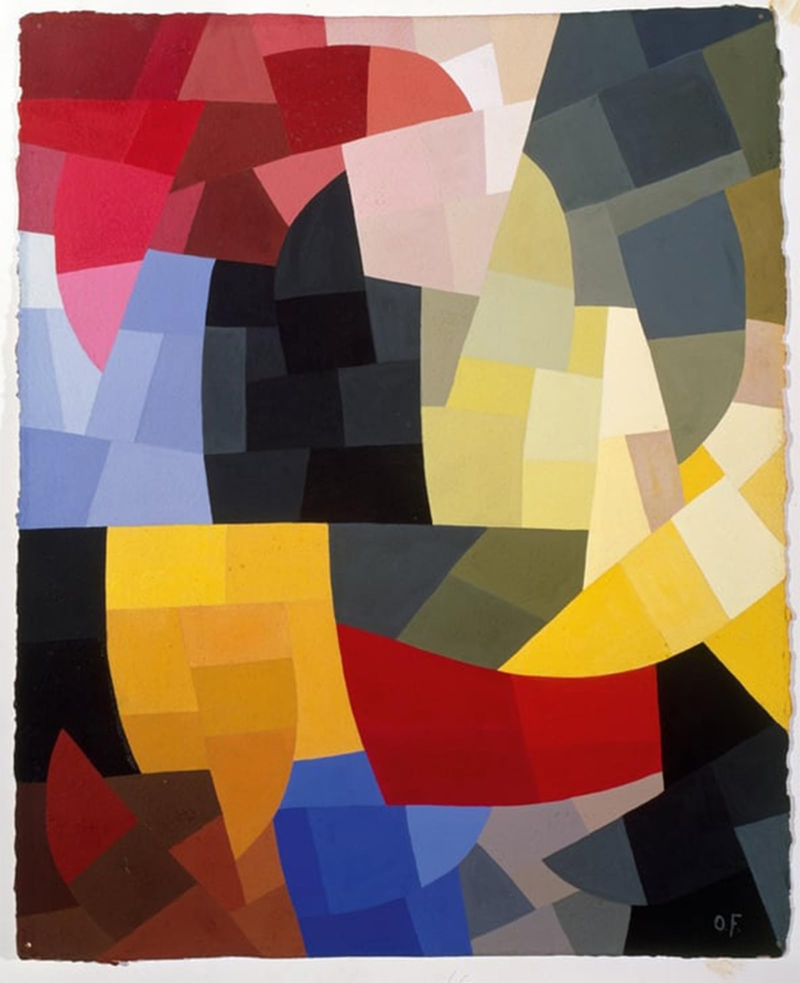 Yimacbjxx No Frame Famous Painting Modern Prints Decorative Paintings Komposition By Otto Freundlich Poster Painting Art For Home Decor 60X90cm