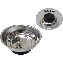 3" 7.6 cm Mini Magnetic Bowl | Powerful Hold | 1.5" 3.8 cm Rubber Base | Scratch-Free | Durable Metal | Compact Organizer