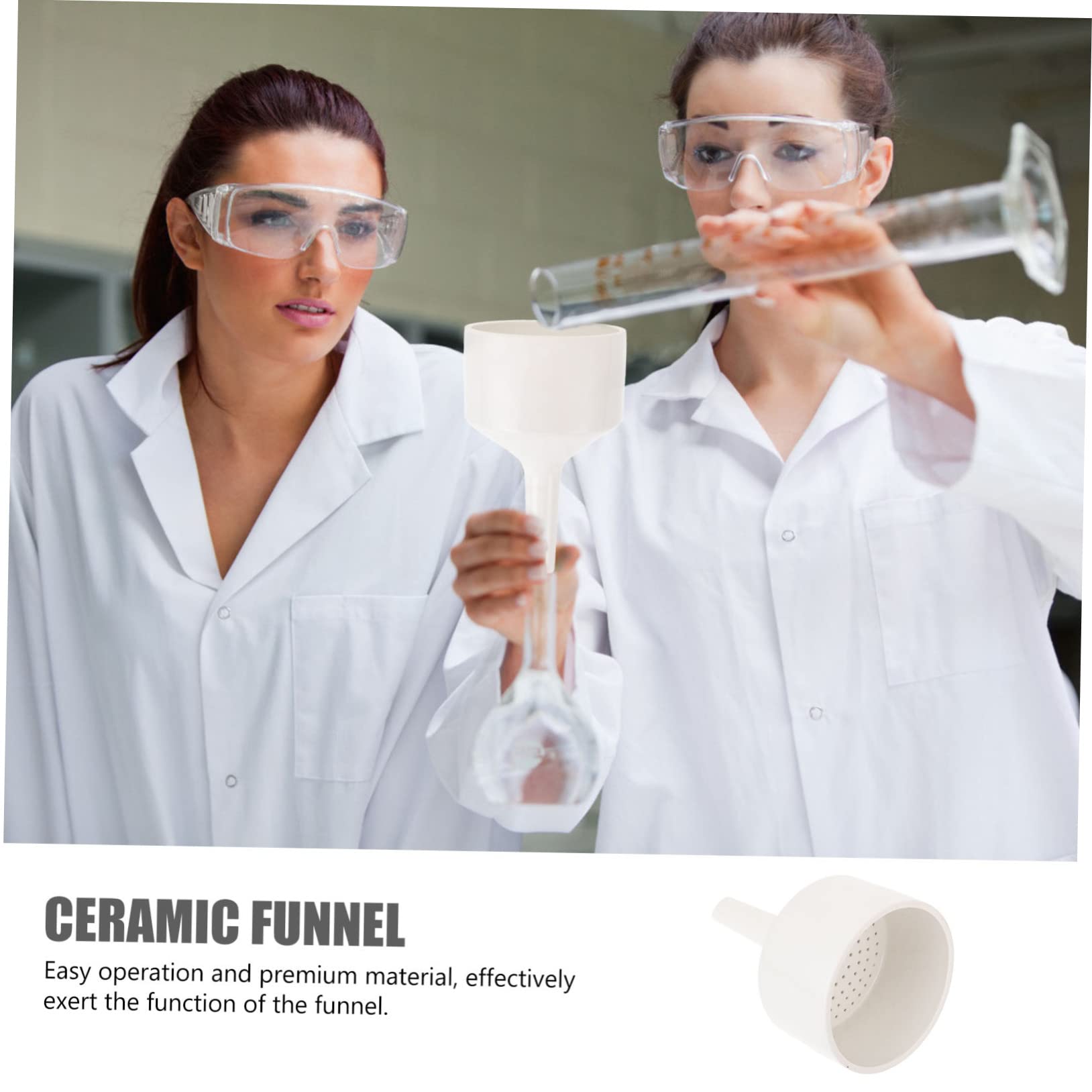 iplusmile Filter Trichter Lebensmittelsieb Filterwerkzeuge Futtertrichter Mit Großer Öffnung Keramik ware Keramik Filter Buchner für or 1Pc Filtertrichter Flüssigkeitstrichter