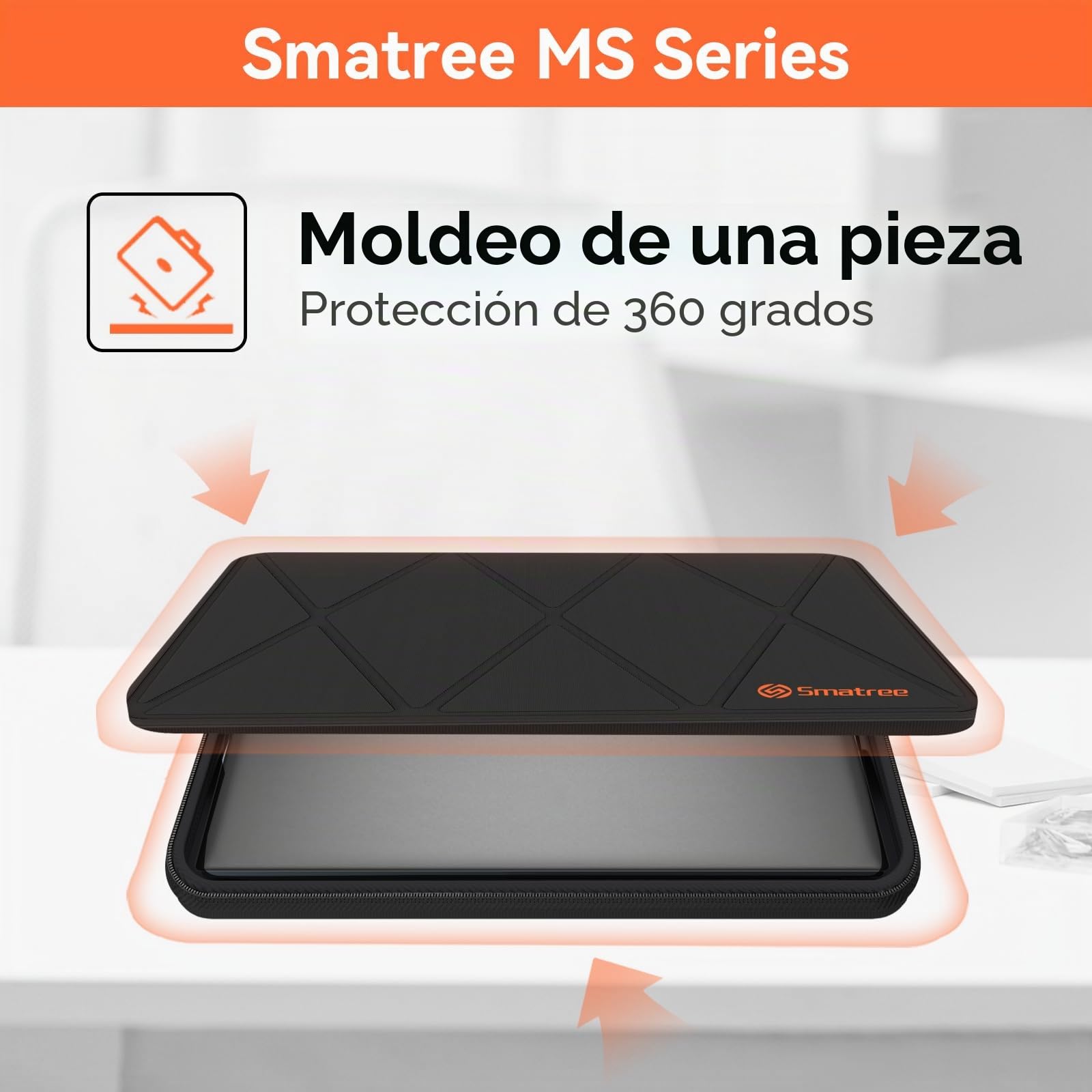 Smatree Funda rígida de EVA para portátil MS89T con Soporte Compatible para 16 Pulgadas Samsung Galaxy Book5/4/3 Pro,Samsung GalaxyBook4/5/3 Pro 360,Galaxy Book4 Edge/Book4 Ultra/Book3 Ultra Funda