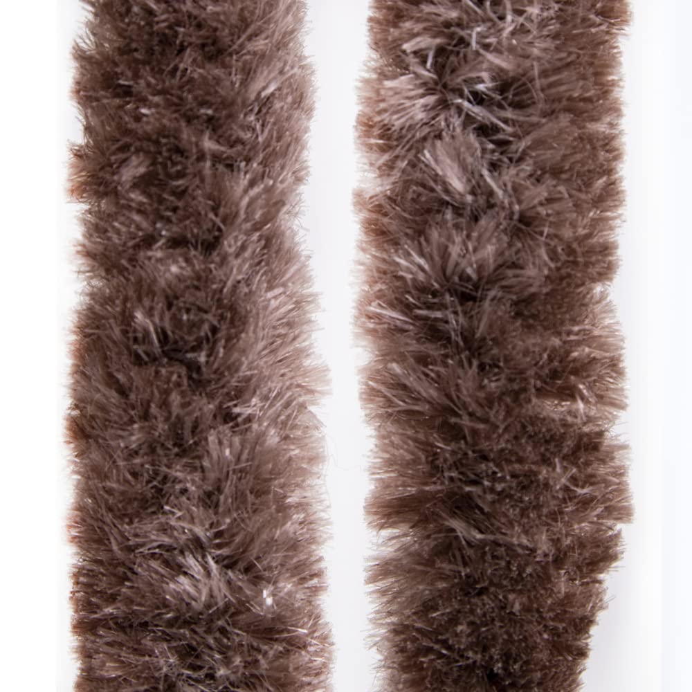 VERDELOOK Cortina de sol Chenilla 100x220 cm, marrón ,hilos: 23