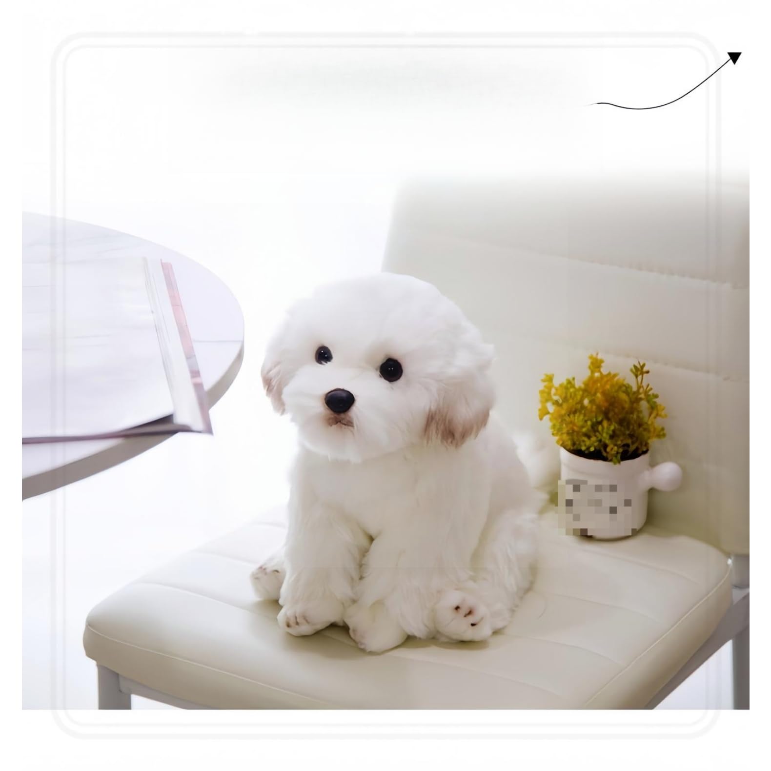 Amazon.co.jp: 【ぬいぐるみ ビションフリーゼ】 リアル可愛い犬の