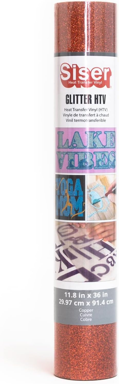 Siser Glitter Heat Transfer Vinyl, 8 Pack