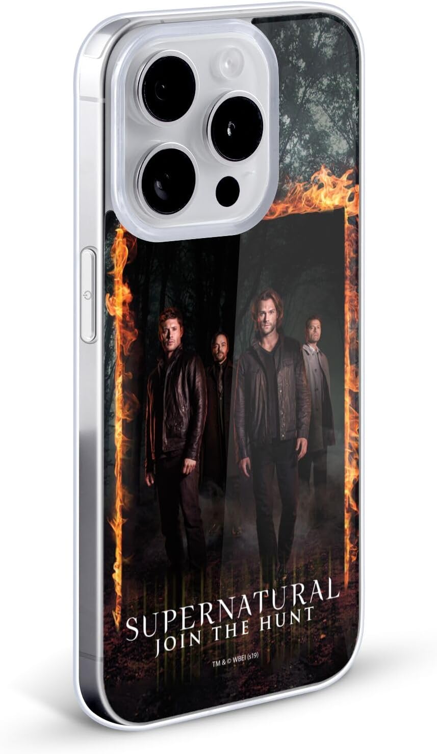 Head Case Designs Officially Licensed Supernatural Sam, Dean, Castiel & Crowley Key Art Gel Case [Military Grade Protection] Compatible with Apple iPhone 13 and Compatible with MagSafe