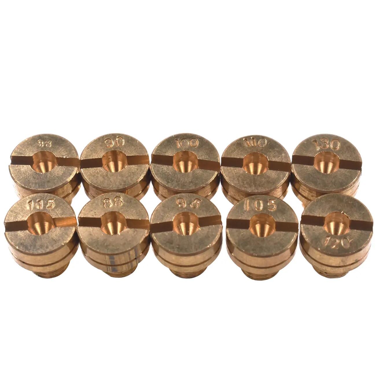 10Pcs M5 Main Jet Kit For K-ei-hi-n P-W-K F-C-R O-KO- K-OS-O Carburetor D-el-lo-rto Carb Size 88-135