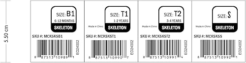Miniatura 7 de Morph Disfraz de esqueleto para niños, traje de esqueleto para niños, bebé, Halloween, fiesta, diversión