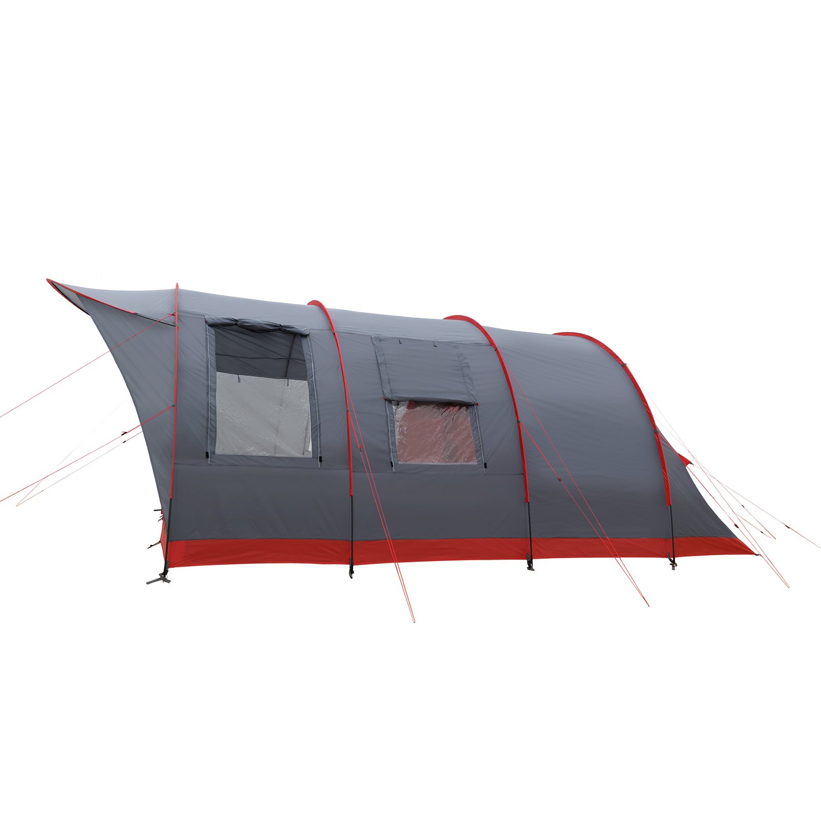 JUSTCAMP Atlanta 3, 5, 7 Personas, Tienda de Camping Familiar, Tienda Tunel, toldo y Piso