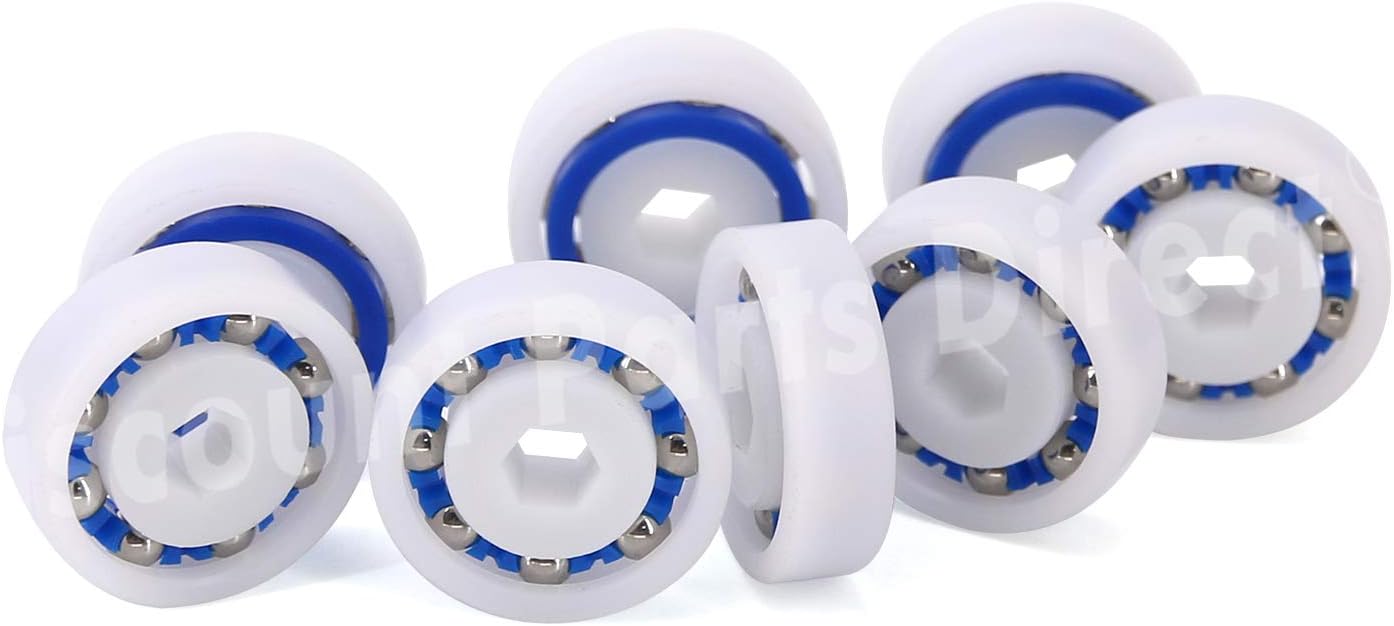 8 Pack 9-100-1108 PoolSupplyTown Wheel Ball Bearing, Replacement for Polaris Pressure Pool Cleaner 360 380 3900 Sport, ATV Pool Cleaners