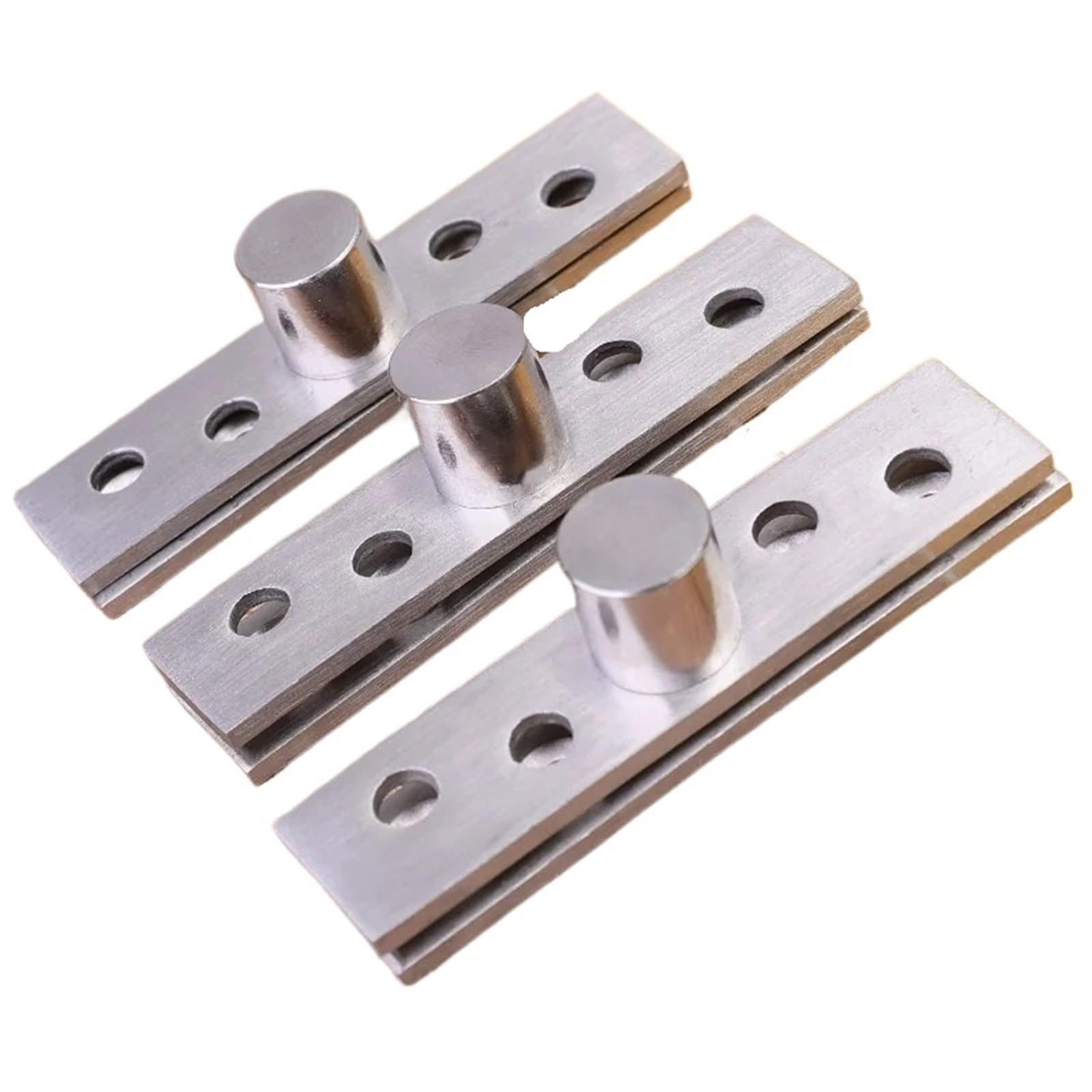 1/4PCS Pivot Hinge Stainless Steel 360 Degree Rotating Hinges Concealing Up Down Shaft Furniture Heavy Duty Location(4PCS)