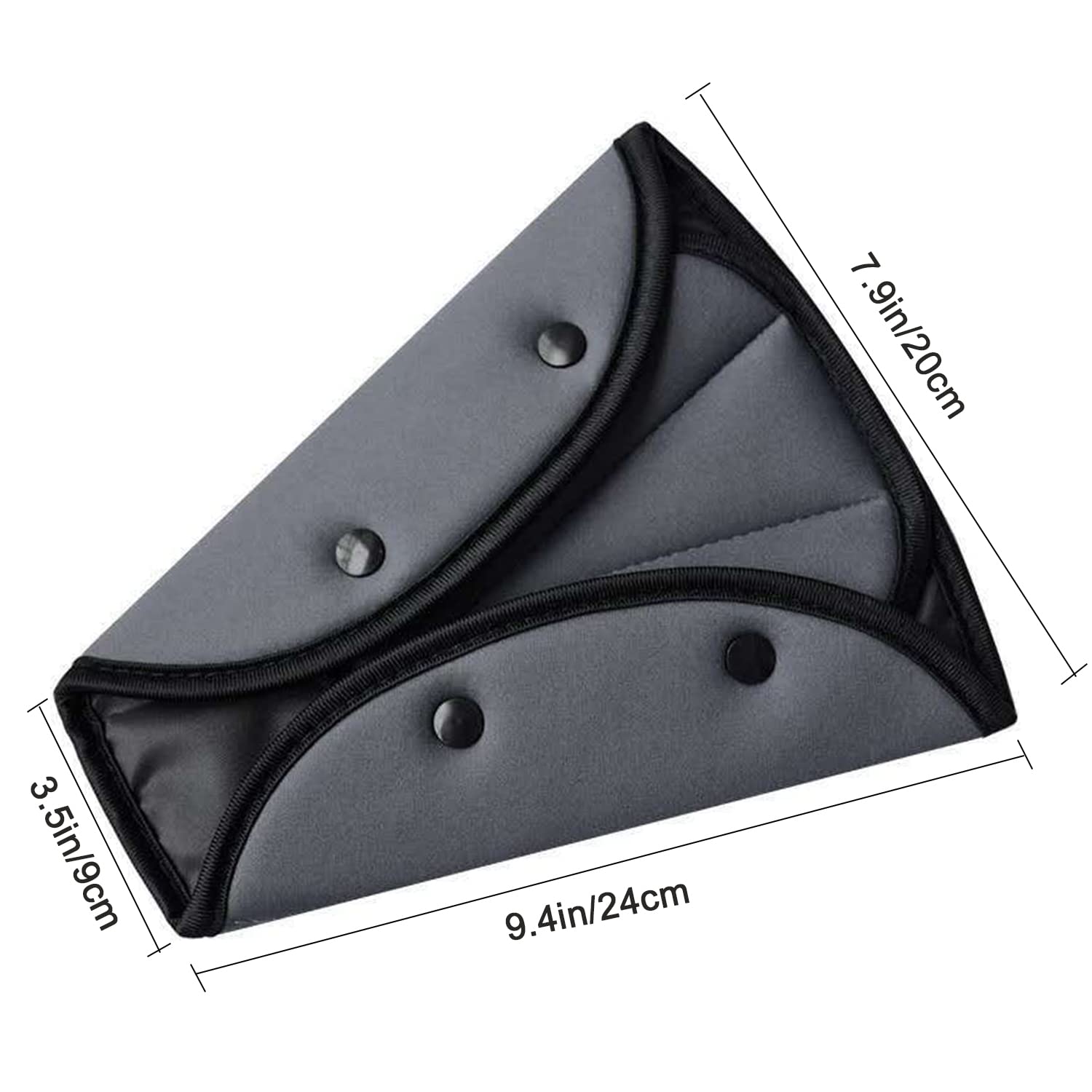 1pc Gray Seat Belt Adjuster For Kids & Adults Traveling, Strap