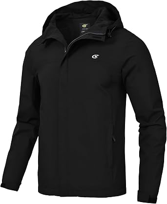 Huayuzh jacket men softshell jacket waterproof breathable windproof rain jacket light with hood running hiking