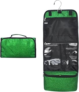 NGIL Neceser colgante de viaje con purpurina ...