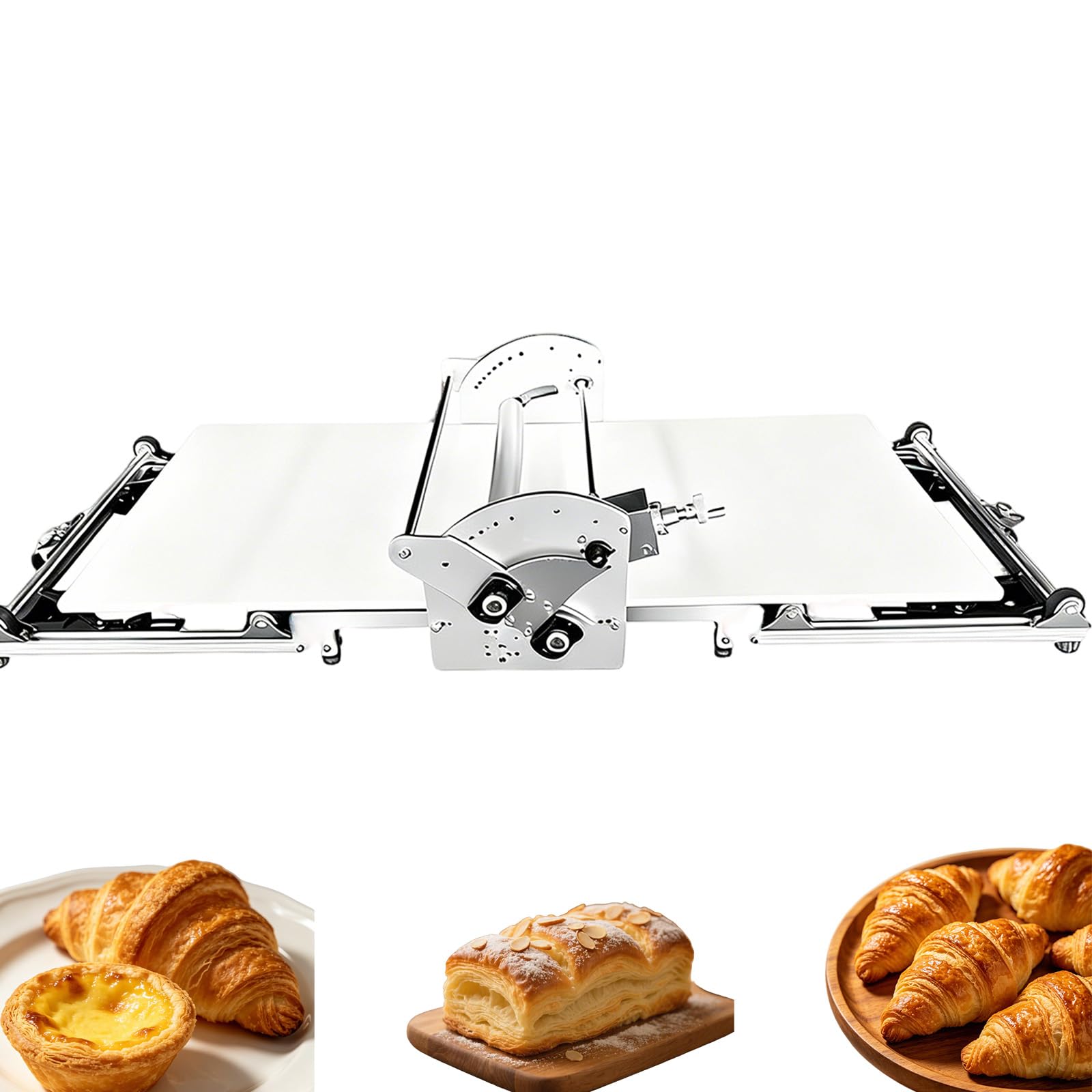 Laminoir électrique Professionnel, laminoir à pâte en Acier Inoxydable de qualité Alimentaire, épaisseur réglable, pour Un Usage Domestique et Commercial,220v