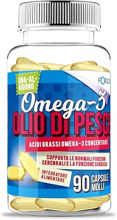 Omega 3 Olio di Pesce – Concentrato 1360mg EPA e DHA - Supporta Cuore e  Mente - 90 Capsule Molli : Amazon.it: Salute e cura della persona