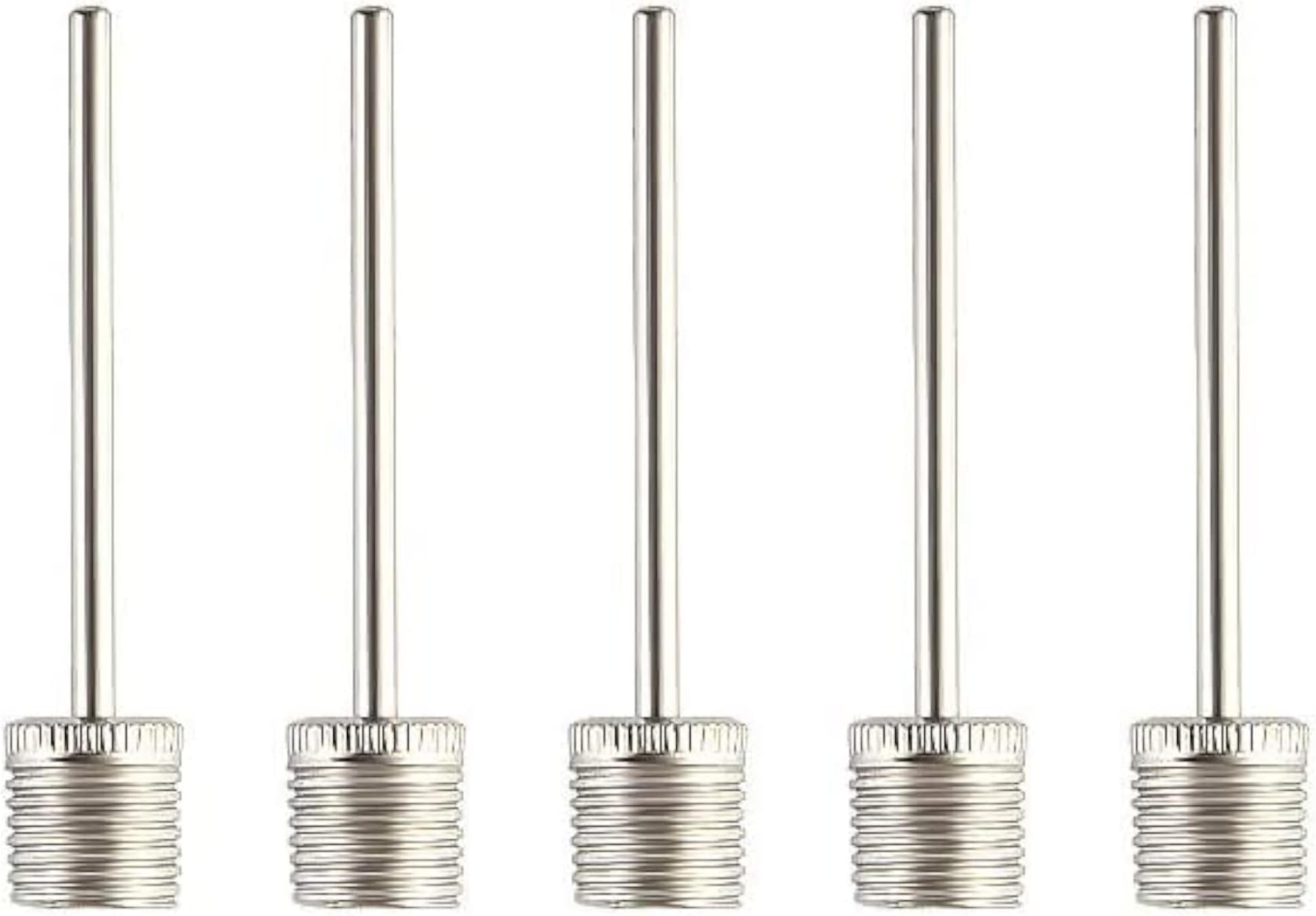 5 x fiXte Pump Needle Set Football Rugby Basketball Sport Air Pin Adapter Valve Stainless Steel