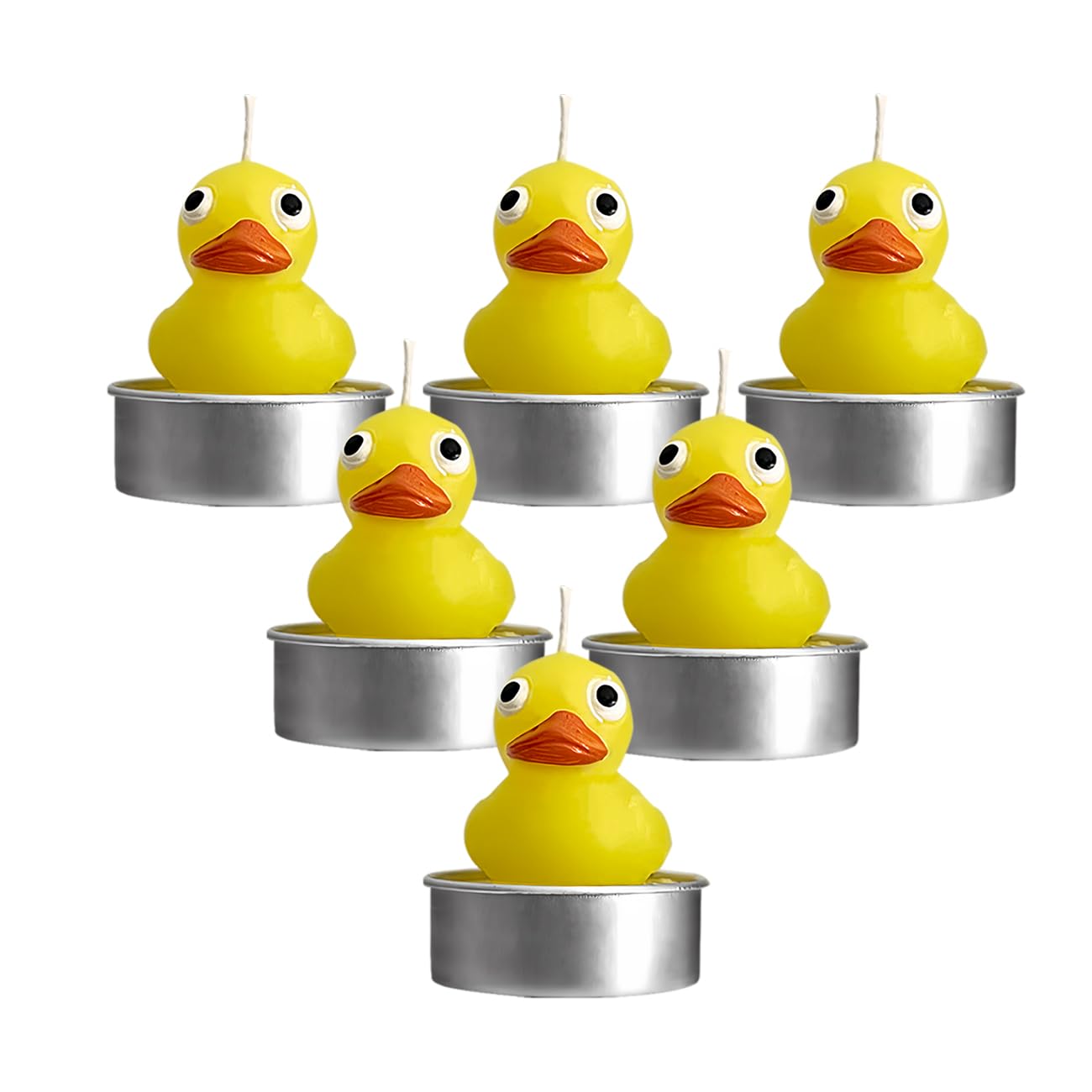 Ugly Duck Tea Light Candles, Little Yellow Duck Tealight Candle for Cake Topper, Cute Birthday Gift, Decorations for Mother's Day, Baby Shower Wedding, Party, Housewarming Gifts, Valentine Romantic