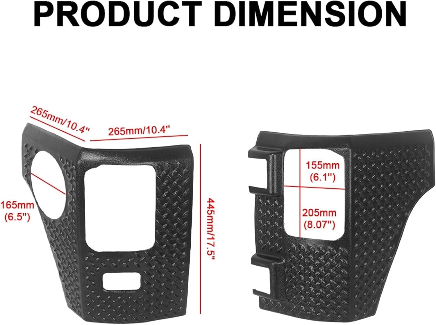 2pcs Tail Light Corner Cover Replacement Compatible For Jeep Wrangler JK 2007-2017 Plastic Rear Corner Guard ABS