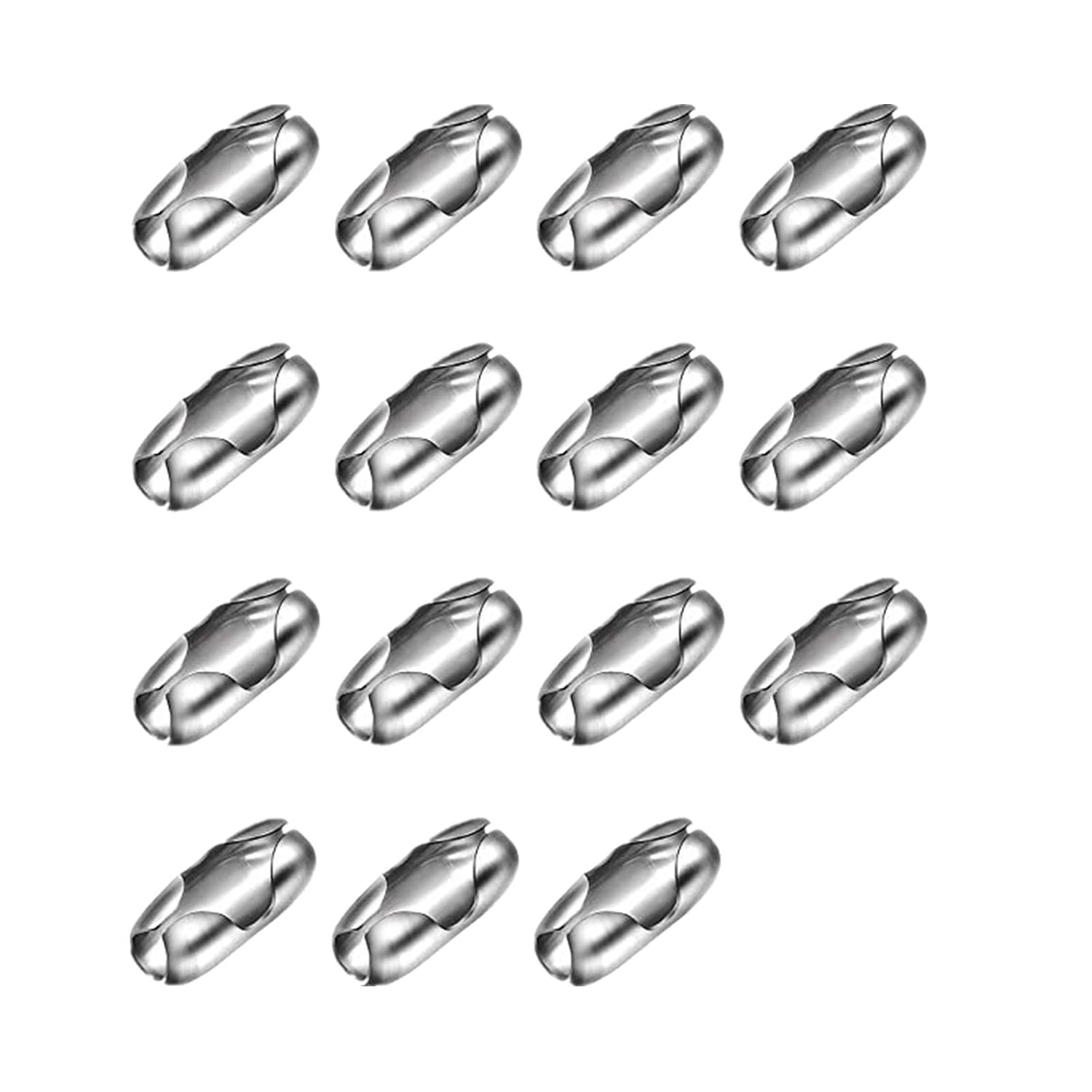 4.5mm Stainless Steel Replacement Vertical Roman Roller Blind Ball Chain Cord Connector Clips (15)