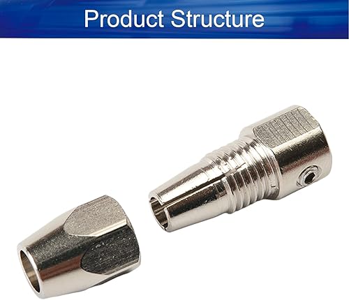 Miniatura 3 de Bettomshin Acoplador de pinza flexible para eje de motor de 0.125 in y eje flexible de 0.157 in Acoplamiento flexible RC Boat Forword