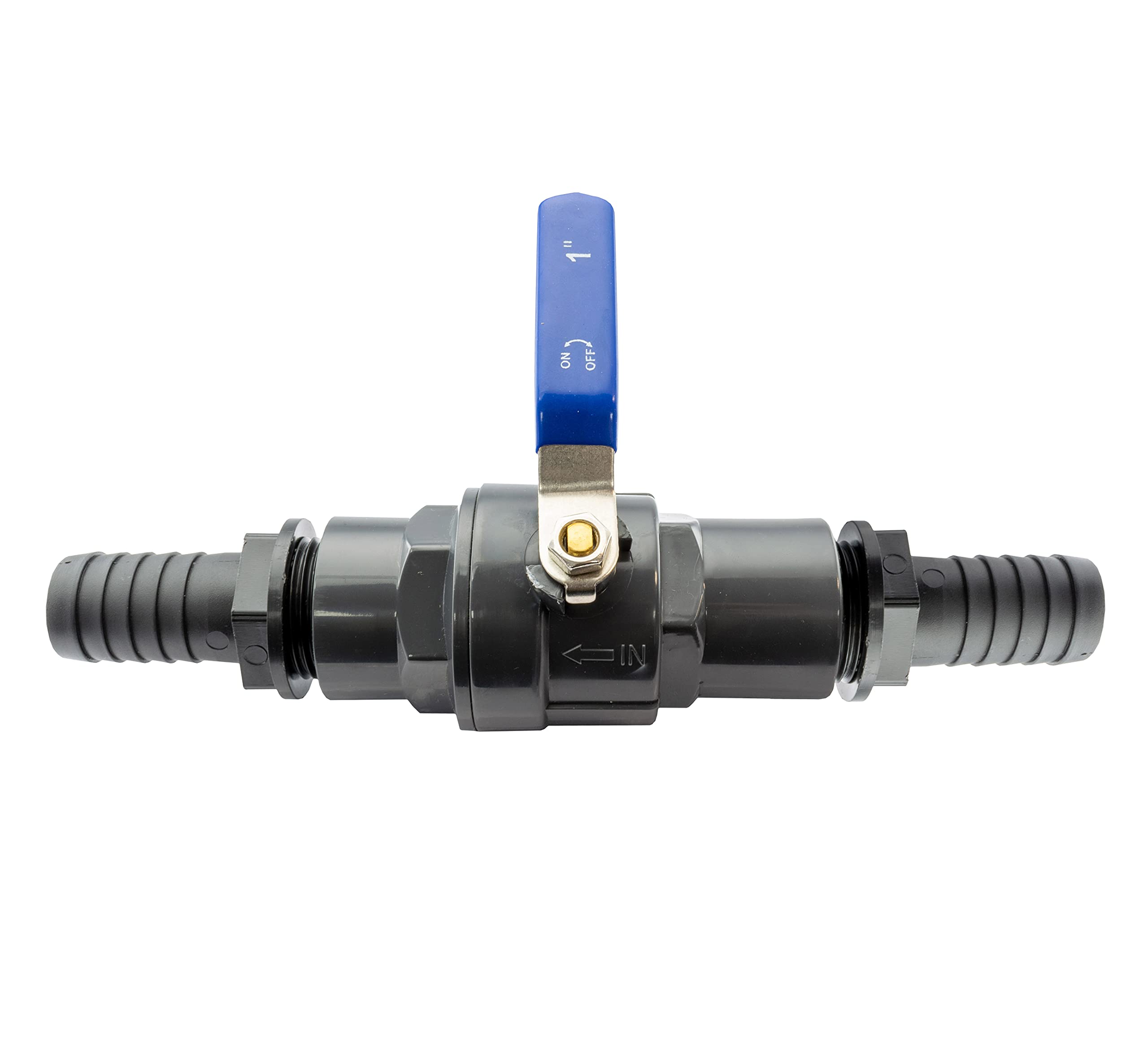 1"" Ball Valve 25 mm Hose Tail Pond Irrigation Water Flow Control Connector Set