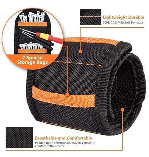 Bjsdkff Strong Magnet Belt Clip 1 Pieces,Strong Magnetic Wristband For Holding Tool Belt Clip 1Pieces, Used To Adsorb Your Household Tools, Making Them Readily Available #TOP2