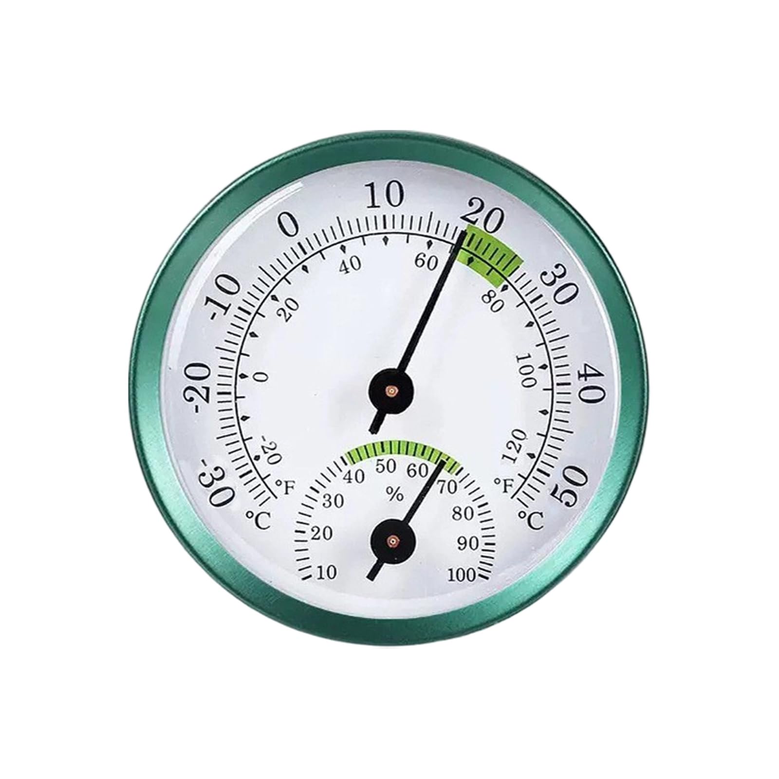 Stylish Round Hygrometer Thermometers with Base & Aluminum Frame Simple Installs Suitable for Various Locations Similar Hygrometer Thermograph