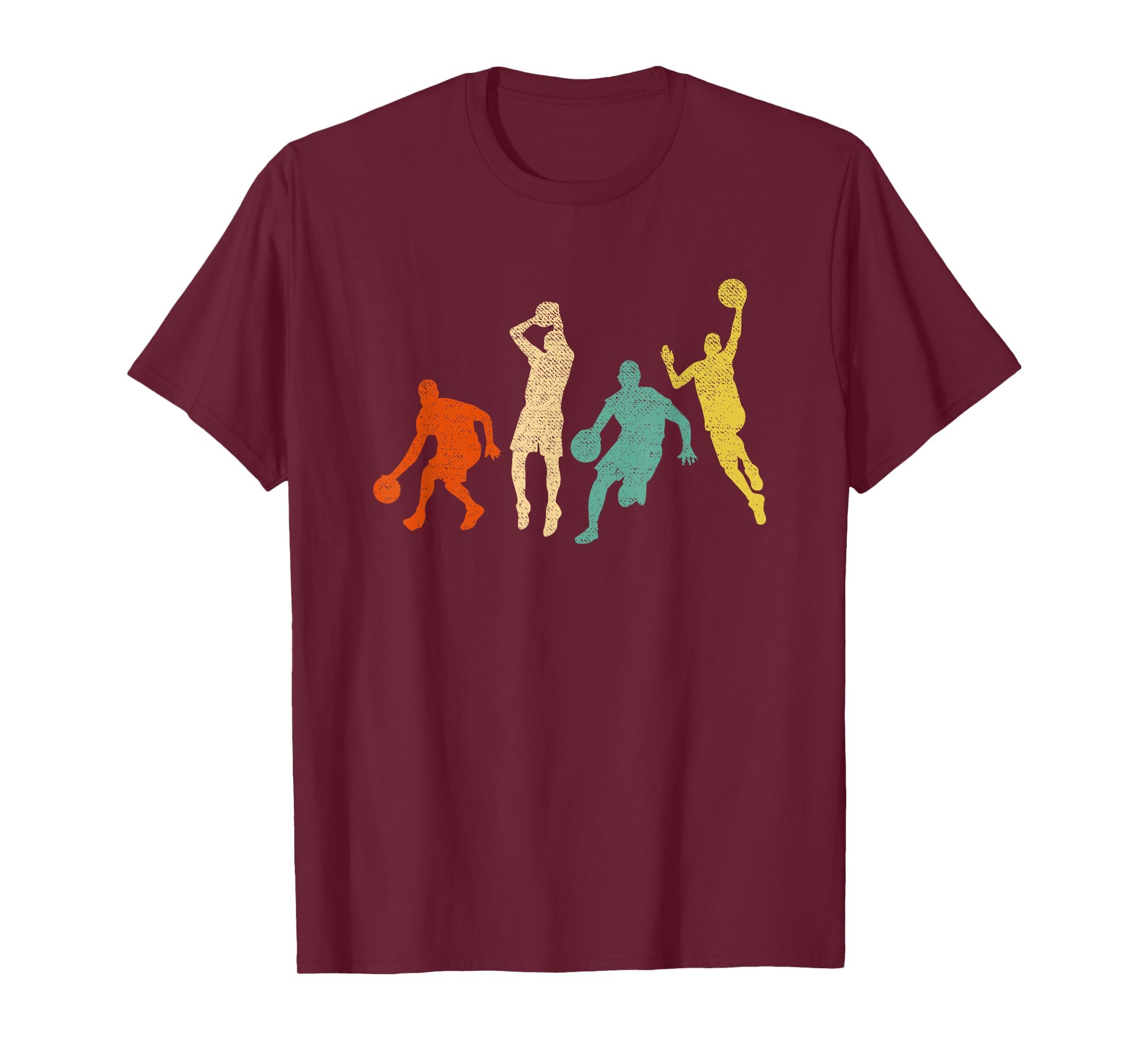 Vintage Basketball Ball Graphic Design Basketball Fan Player T-Shirt