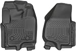 Husky Liners Weatherbeater Series | Front & 2nd Seat Floor Liners (Footwell Coverage) - Black | 99711 | Fits 2012-2016 Ford F-250/F-350 Crew Cab w/ DS Foot Rest & w/o Manual Transfer Case Shifter 3 Pcs