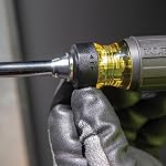 Klein Tools 32305 Tournevis à cliquet multibit, 15-in-1 Outil avec Phillips, Slotted, Square, Torx et Combo Bits et 1/4-Inch Conducteur d'écrou
