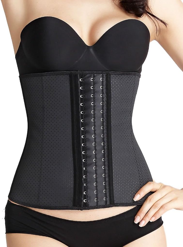 iSZEYU Womens Latex Waist Trainer Corset for Weight Loss Body Shaper XXS-8XL