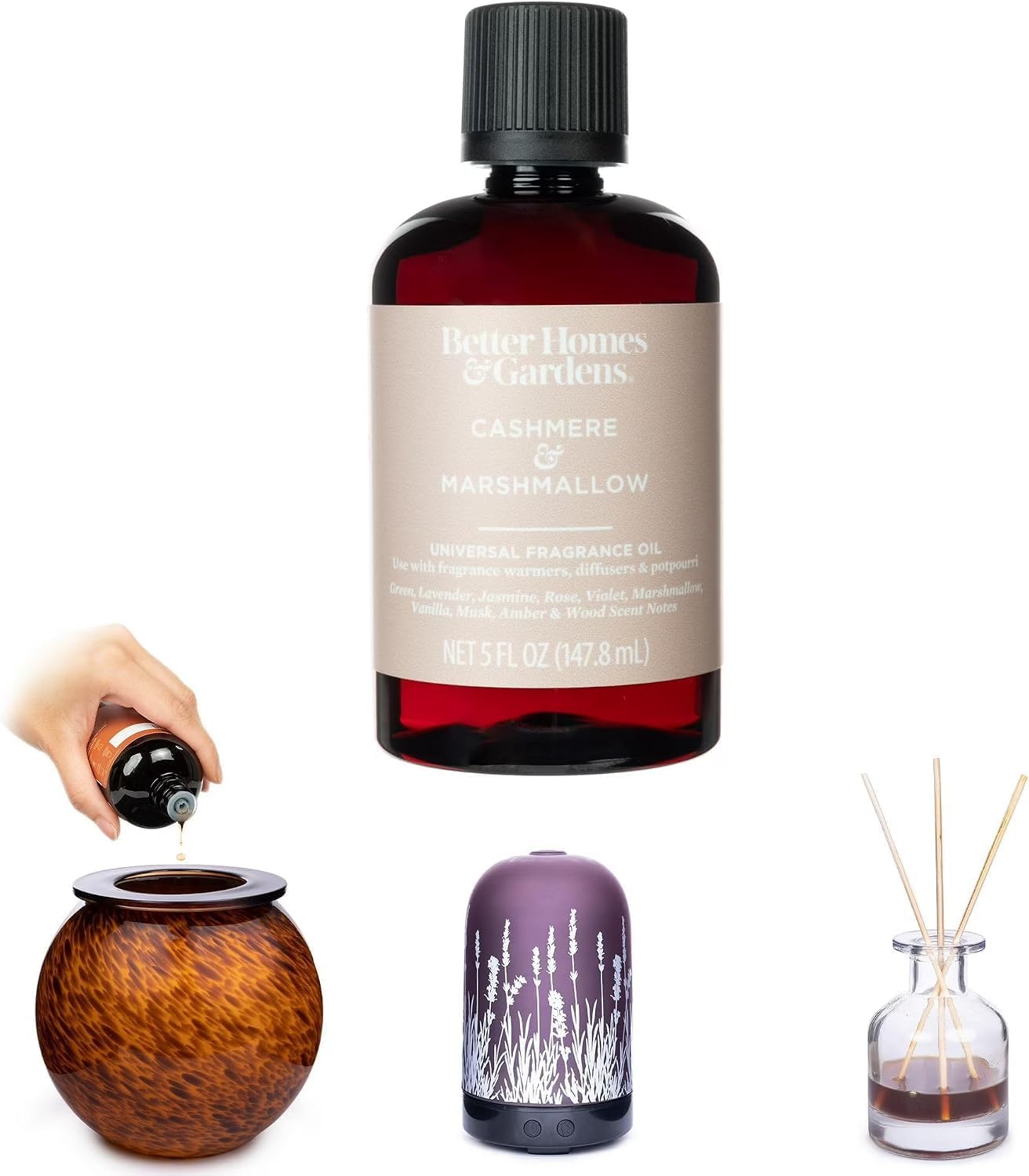 Bh&G Universal Fragrance Oil, 5 Fl Oz (Cashmere & Marshmallow) image 3