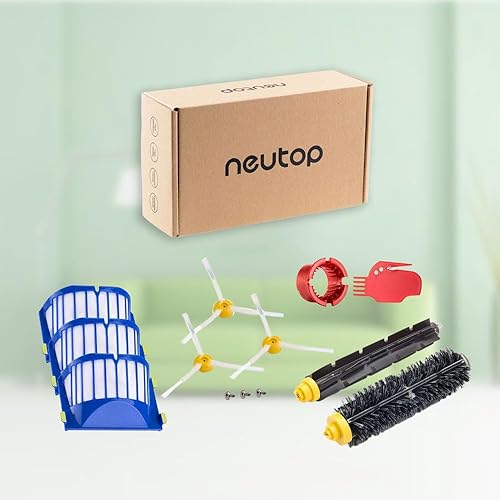 Miniatura 6 de Neutop Piezas de repuesto compatibles con iRobot Roomba 675 677 671 670 665 655 645 694 692 614, incluye batidor flexible y cepillo de cerdas