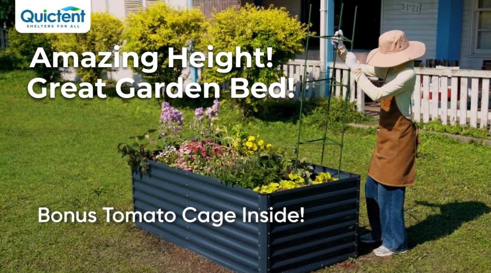 Amazon.com: Quictent Galvanized Raised Garden Bed 6x3x2 Ft Metal
