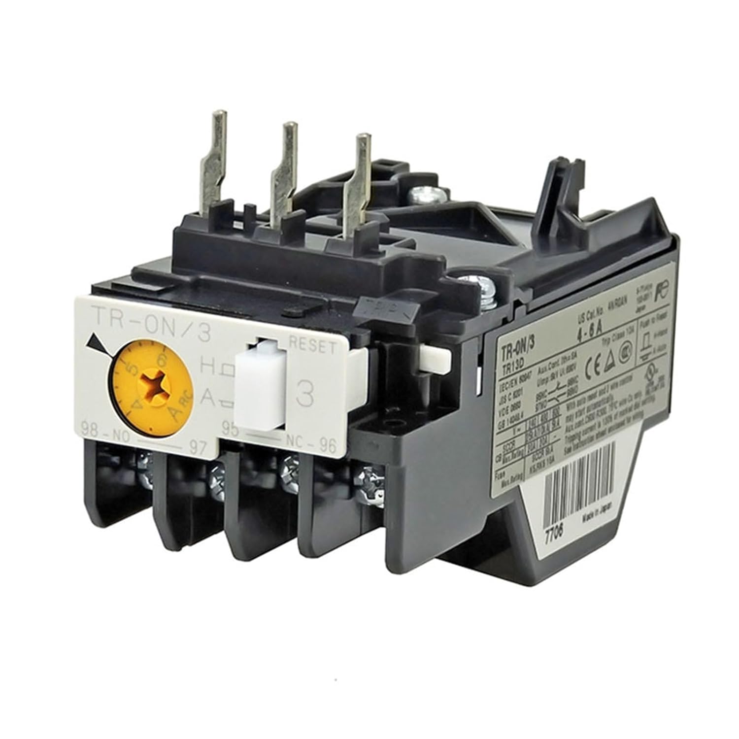 Thermal Relay of Overload Protector TR-0N/3(TR-0N 0.1-0.15A)