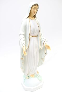 Vittoria Collection 31 Our Lady of Grace Virgin Mary Madonna Blessed Mother Catholic Religious Statue Sculpture Hand Painted Made in Italy