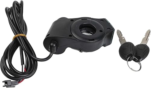Electric Scooter Throttle Grip with Voltmeter Digital 12V-84V Key Lock LED Display 22 mm Handlebar Accessories Black - 5