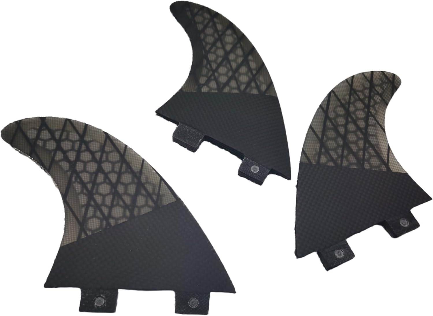 G5 Fiberglass Surfboard Fin Carbion Fiber for Enhanced Control & Stability - Compatible with FCS Green M5 Smoke Dark