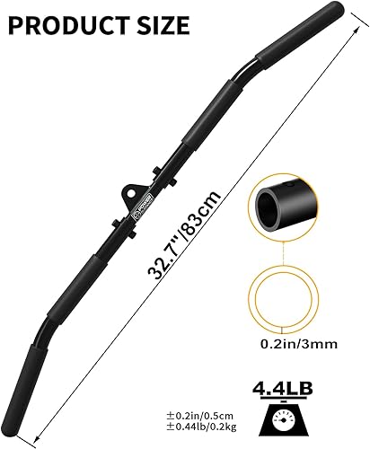 Miniatura 5 de POWER GUIDANCE Accesorio desplegable para tríceps, accesorios de máquina de cable para gimnasio en casa, accesorio desplegable LAT para