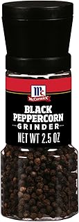 McCormick Black Peppercorn Grinder, For Freshly Ground Pepper While Cooking & Tableside, 2.5 oz
