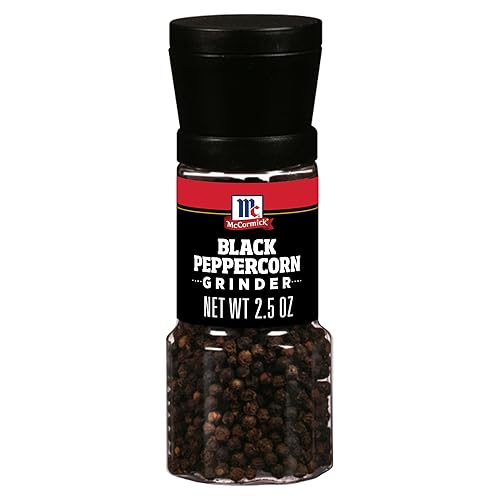McCormick Black Peppercorn Grinder, For Freshly Ground Pepper While Cooking