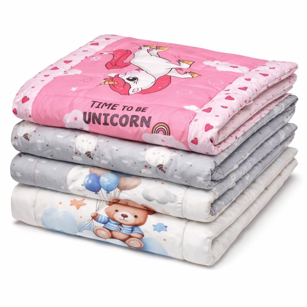 SHOPPOFOBIX New Born Baby Godadi Pack of 3 Combo Set, Soft Cotton godi| Baby Mats | Babys Bed | Crib Sheet | Cartoon Mats Babys Godadi | Bedding Mats Set (3)-image-30