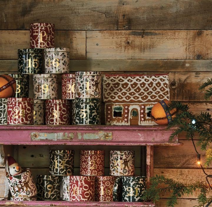 Amazon.co.jp: Emma Bridgewater クリスマスアドベント缶コレクション 