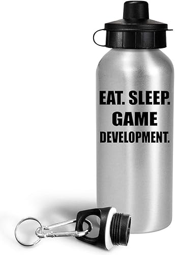 Miniatura 2 de Gifts for Game Developer Designer - Eat Sleep Development Water Bottle Tumbler 20oz Reusable Drinkware - Video Gaming Design Dev Team Development