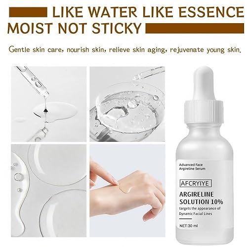 Miniatura 8 de Argireline - Suero para cara, suero facial antiarrugas avanzado para mujeres, solución hidratante Argireline al 10% para cara, péptido Argireline.